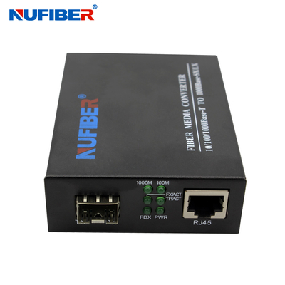 Gigabit SFP aan RJ45-Media Convertor, UTP aan SFP-Convertor DC5V 1A voor kabeltelevisie