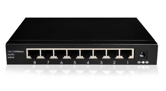 Schakelaar 5 van DC5V 1A Rj45 Ethernet de Schakelaar van Havengigabit ethernet voor de Apparaten van kabeltelevisie IP
