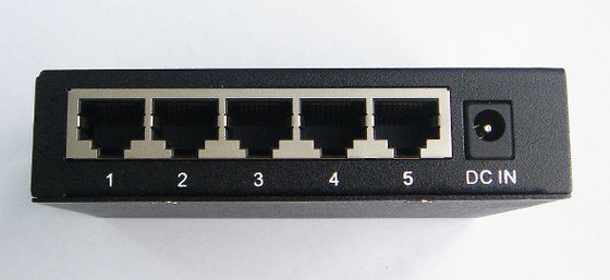 Schakelaar 5 van DC5V 1A Rj45 Ethernet de Schakelaar van Havengigabit ethernet voor de Apparaten van kabeltelevisie IP