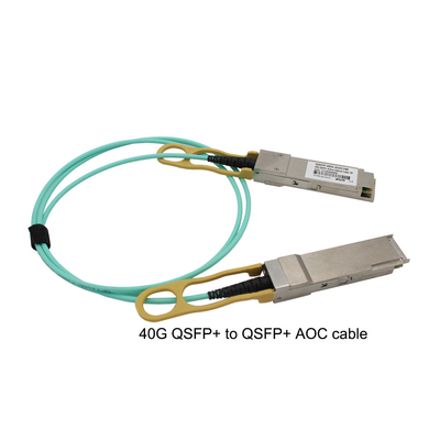 Verbindt het QSFP+ aan QSFP+ Lange Bereik van de netwerk40g AOC Kabel Oplossing onderling
