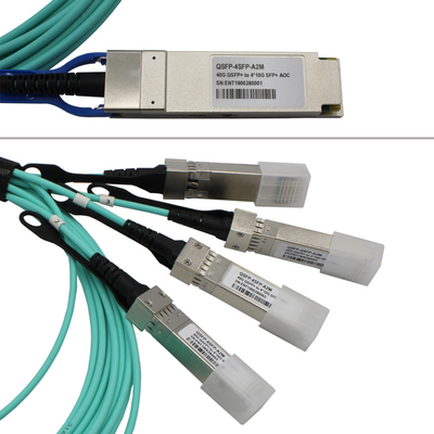 QSFP28 aan de Actieve Optische Kabel AOC 100G van 4x25G OM3 voor Storagee area networken