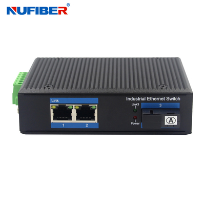 NuFiber1310nm 100base Fx Media Convertor 2 Havenpoe Ethernet Schakelaar