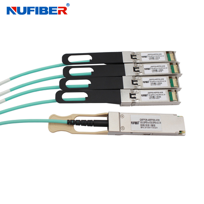 Huaweizte Compatibele SFP+ Optische Kabel AOC 1m 5m 850nm 100GbpS aan 4x25G
