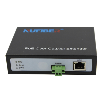 POE Ethernet over Verdraaide Paarconvertor 100Mbps POE RJ45 aan Vergroting met 2 draden DC48V