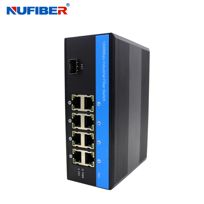 Industriële Beheerde Gigabit Ethernet-Schakelaar met 8 UTP 1 SFP-Haven