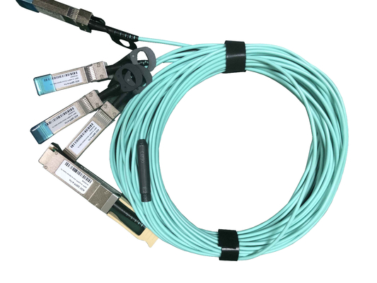 QSFP28 aan de Actieve Optische Kabel AOC 100G van 4x25G OM3 voor Storagee area networken