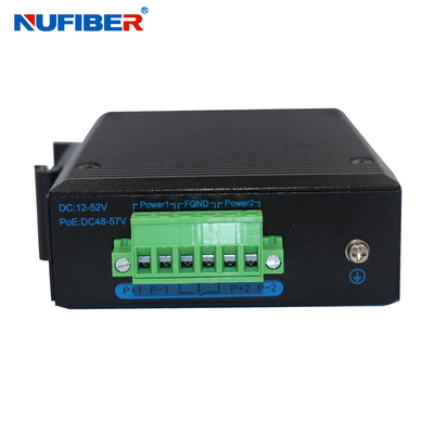 DIN-Spoor 5 het Netwerkschakelaar IP40 van havenutp RJ45 Ethernet voor de Camera van kabeltelevisie IP