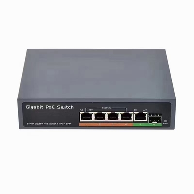 Schakelaar van het IEEE802.3af/at4poe 1SFP 1Uplink de Slimme Netwerk voor de Camera van kabeltelevisie IP