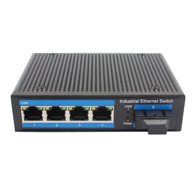 IP40 4 de Vezelmedia van Gigabit Ethernet van het Havendin Spoor Convertor