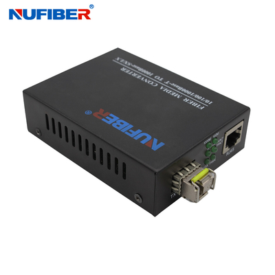 De Groef Optische Media van Gigabitsfp Convertor 10/100/1000M SFP aan de Convertor 5V1A van UTP Ethernet